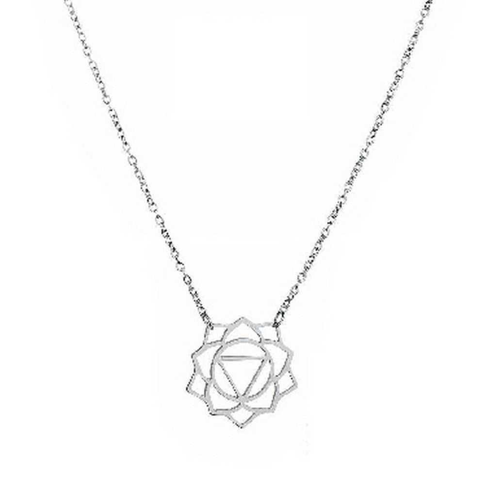 Fiell dames ketting met hanger bloem