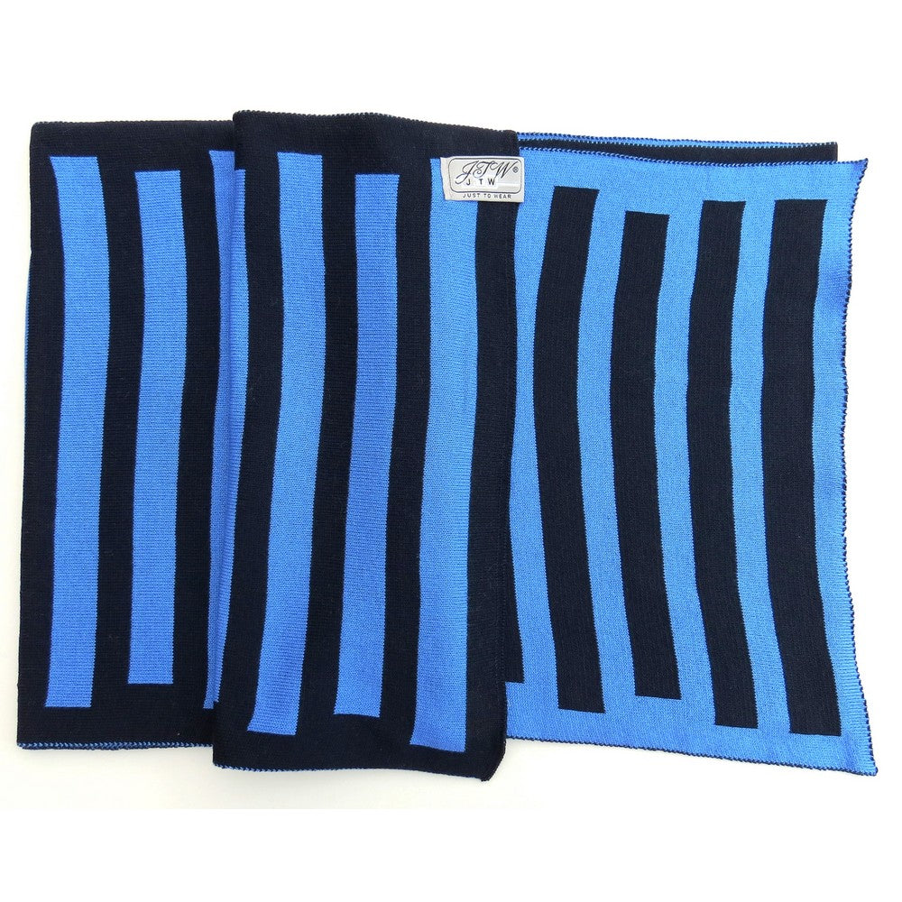 JustToWear Scarf Stam - Light Blue Dark Blue