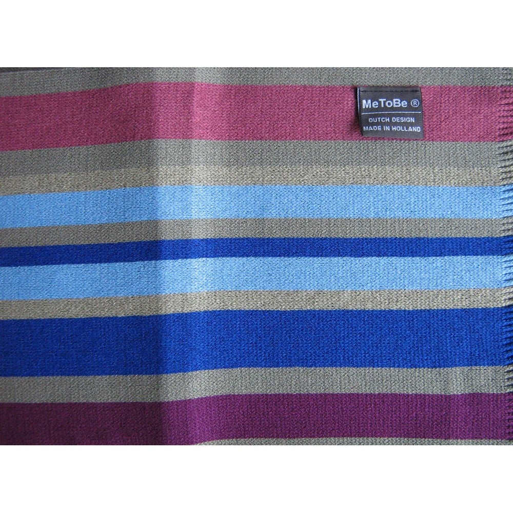 MeToBe Men's Scarf Stripes - Blue Pink
