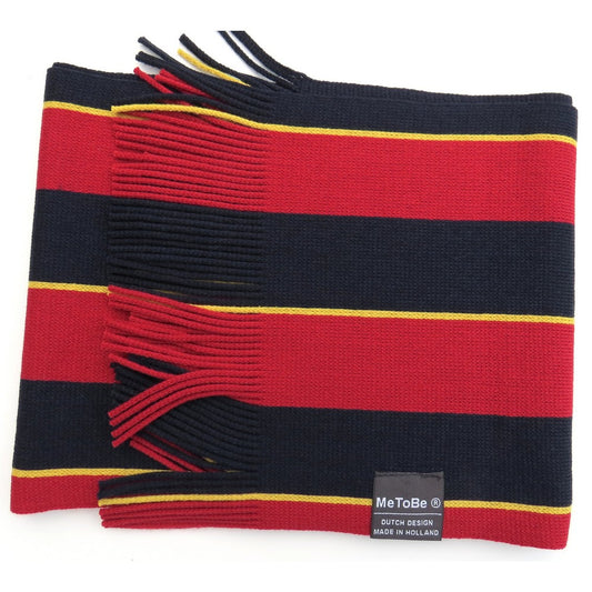 MeToBe Heren Sjaal Banen - blauw rood geel