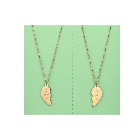 Sweet 7 ketting 2-delig met hanger goud - Live Laugh Love