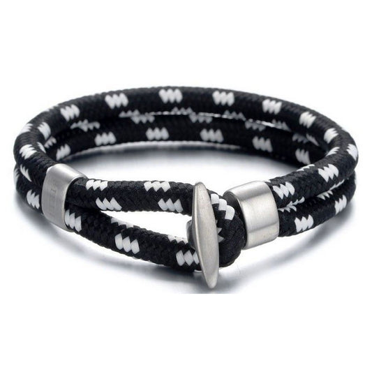 Fiell mannen armband - zwart wit