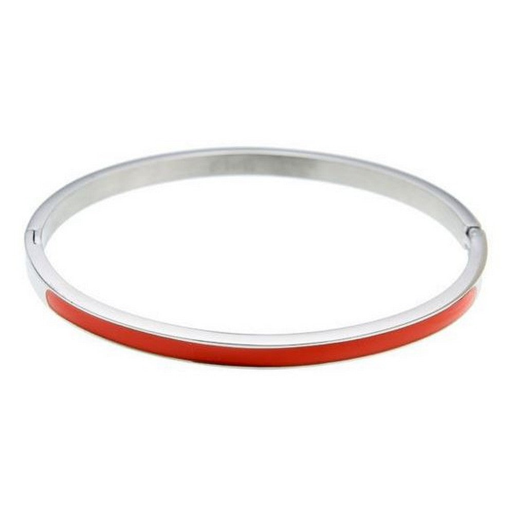 Fiell dames bangle armband zilver oranje