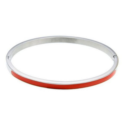 Fiell dames bangle armband zilver oranje