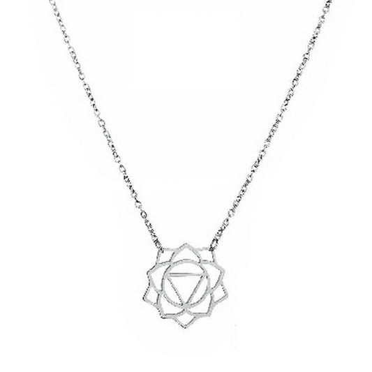 Fiell dames ketting met hanger bloem