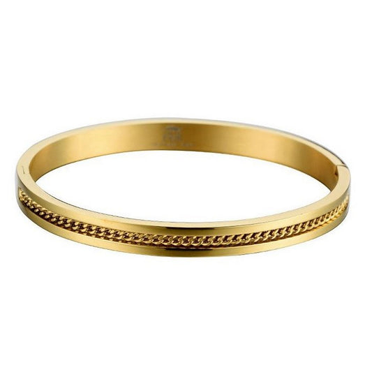 Fiell dames armband rvs gold