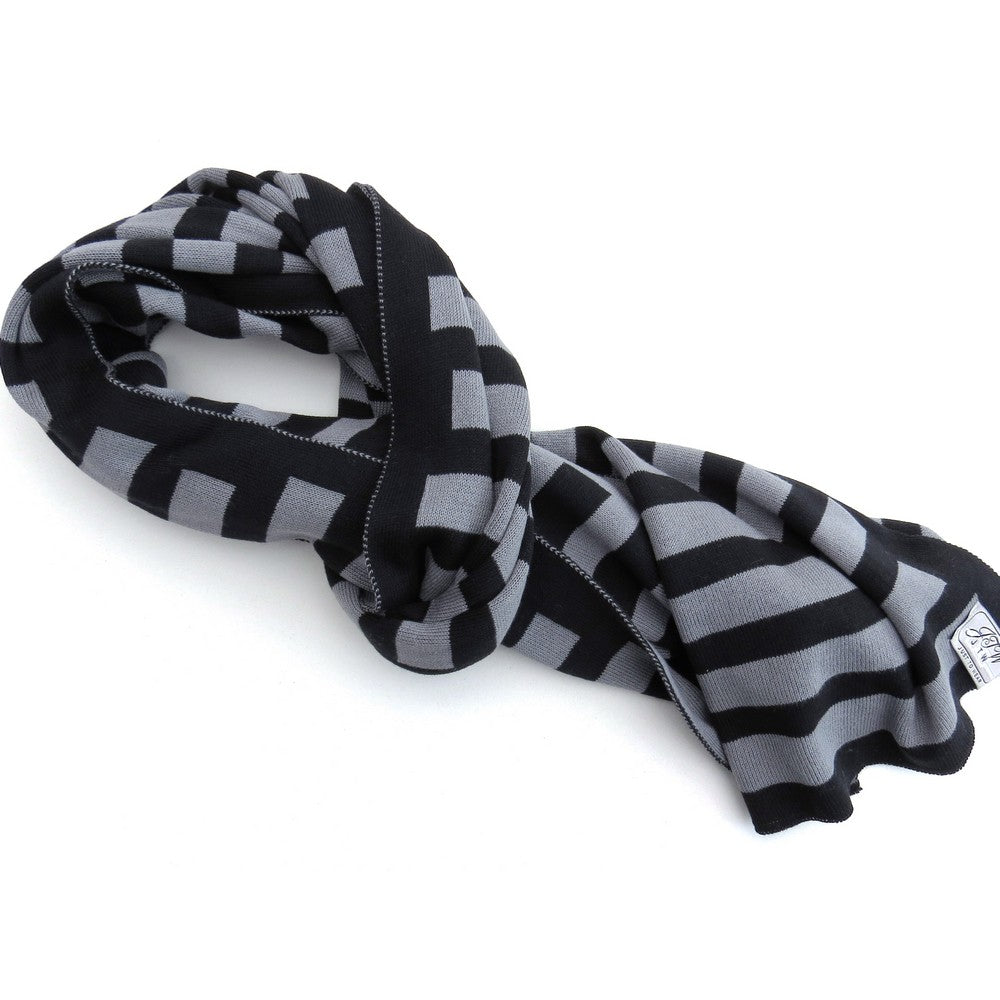 JustToWear sjaal Stam - Zwart Grijs