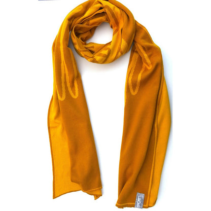 Justtowear Dames Sjaal Zon en Wolk - geel