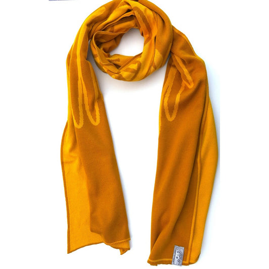 Justtowear Dames Sjaal Zon en Wolk - geel