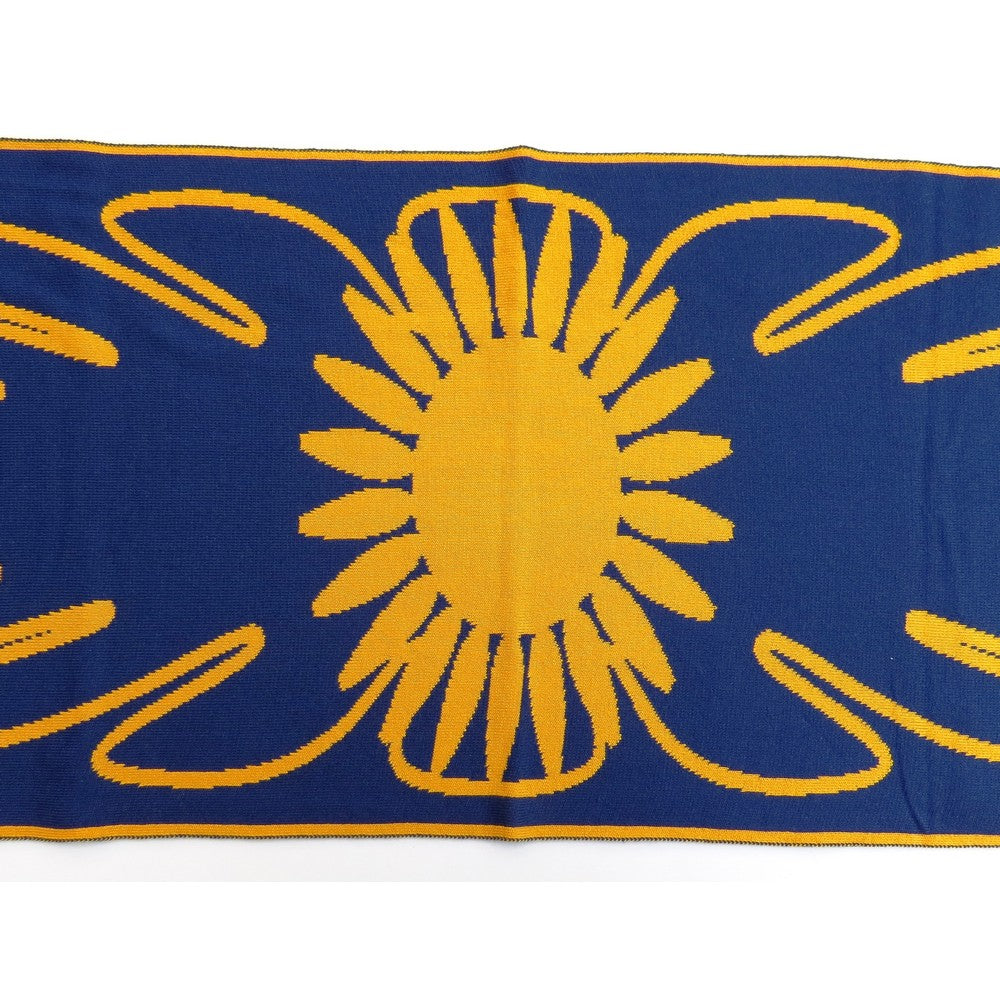 Justtowear Dames Sjaal Zon en Wolk - blauw geel