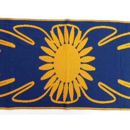 Justtowear Dames Sjaal Zon en Wolk - blauw geel