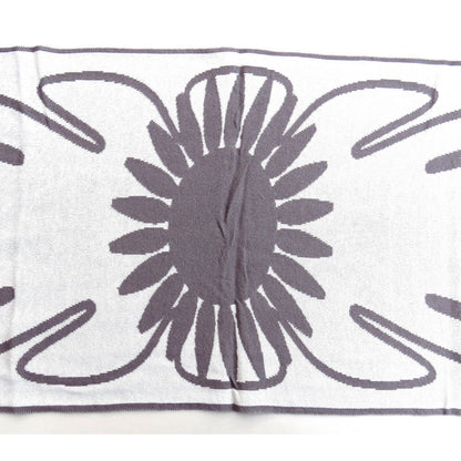 Justtowear Dames Sjaal Zon en Wolk - grijs wit