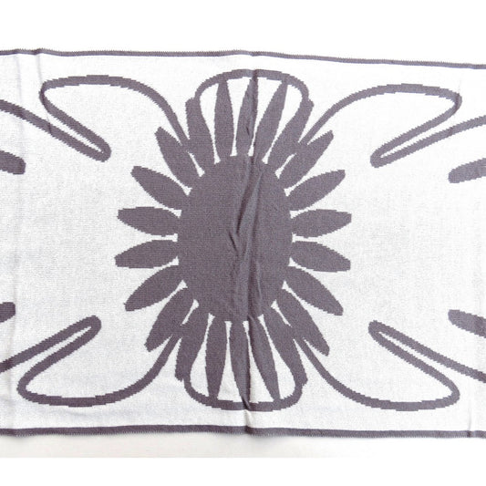 Justtowear Dames Sjaal Zon en Wolk - grijs wit