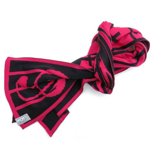 JustToWear Sjaal Muziek - rood zwart