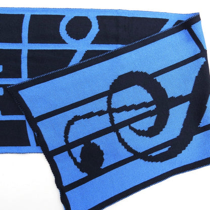 JustToWear Sjaal Muziek - blauw