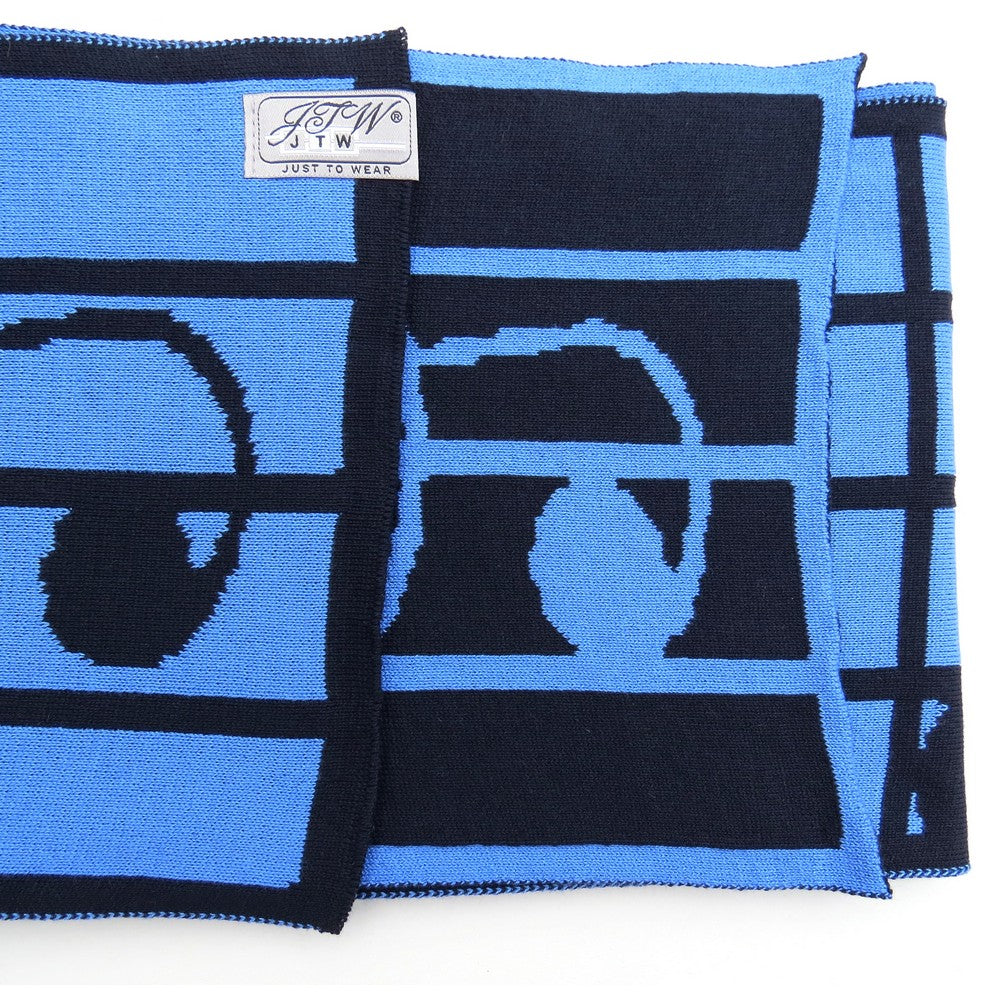 JustToWear Sjaal Muziek - blauw