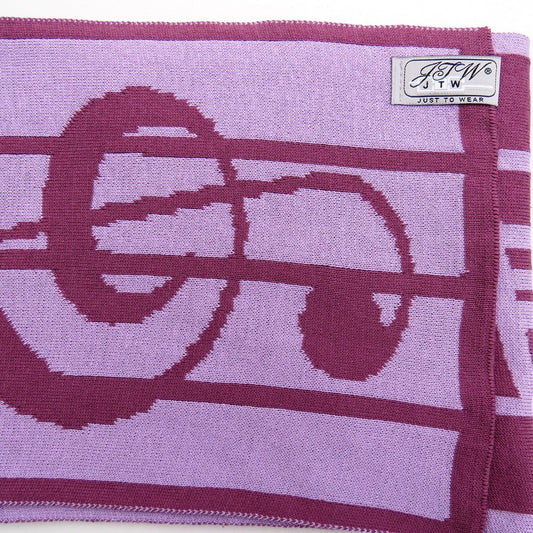 JustToWear Sjaal Muziek - roze oleander