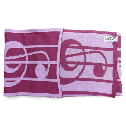 JustToWear Sjaal Muziek - roze oleander