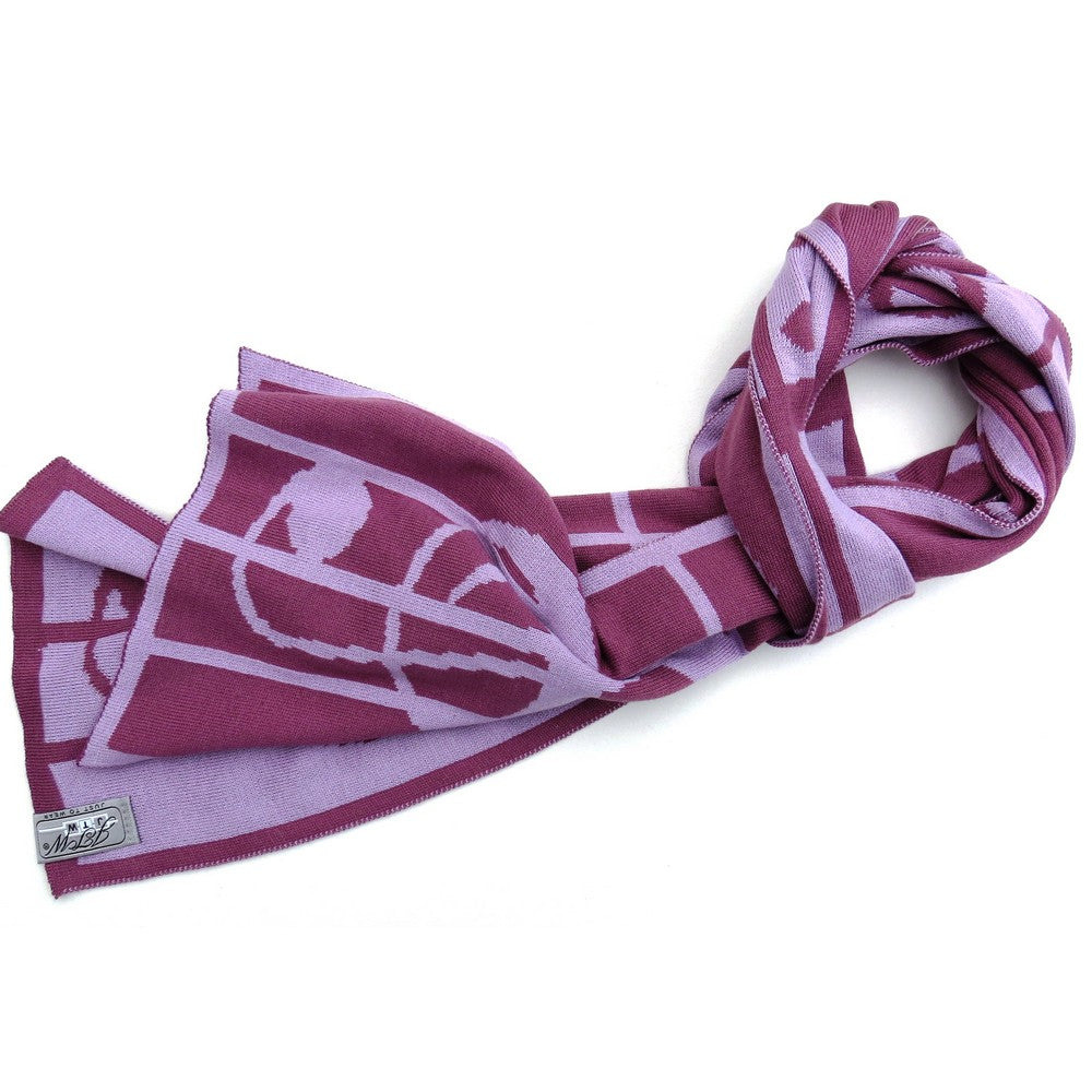 JustToWear Sjaal Muziek - roze oleander