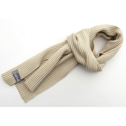 JustToWear Striped Scarf – Beige