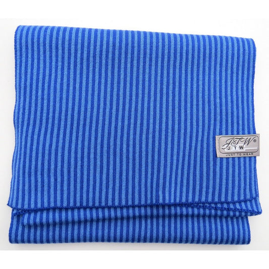 JustToWear Sjaal Gestreept ? Helder Blauw