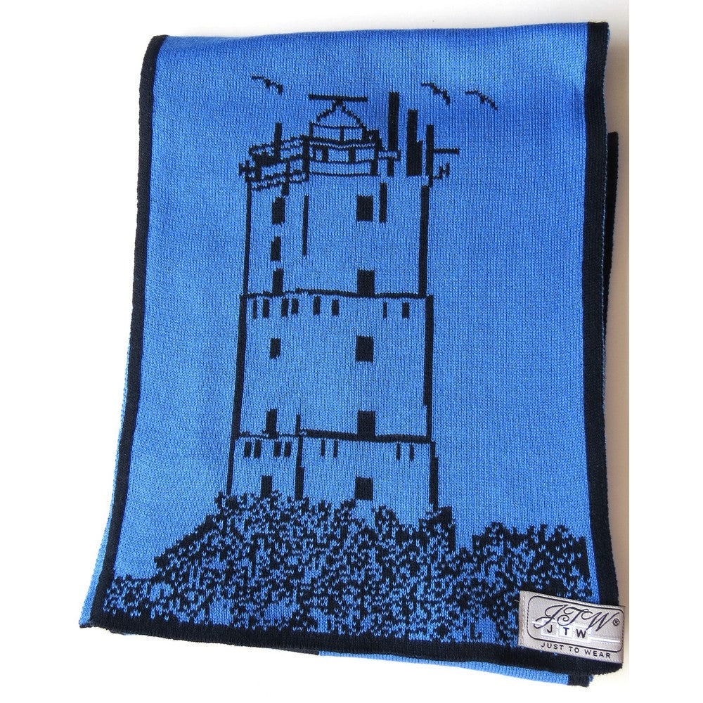 JustToWear Sjaal Terschelling Brandaris - Blauw - Senior