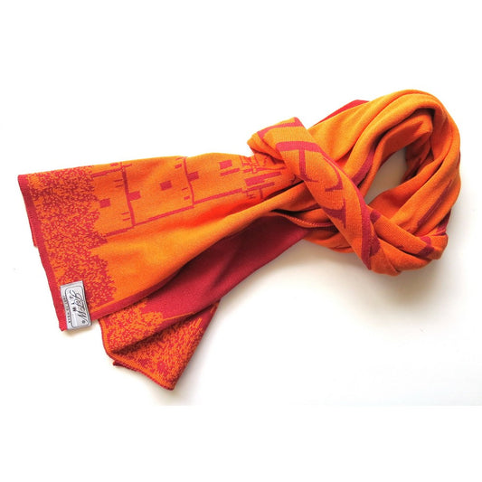 JustToWear Sjaal Terschelling Brandaris - Rood - Senior
