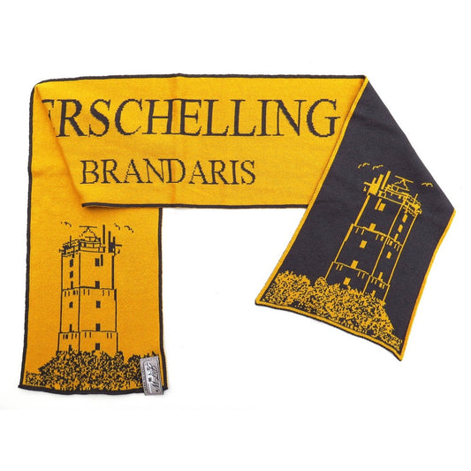 JustToWear Sjaal Terschelling Brandaris - Geel Grijs - Junior