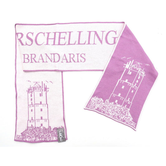 JustToWear Sjaal Terschelling Brandaris - Roze Wit - Junior