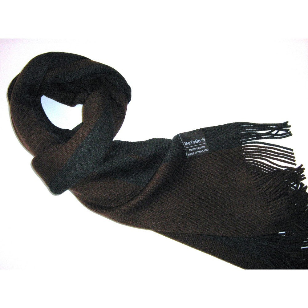 Men's Scarf Baan Dark Brown Grey