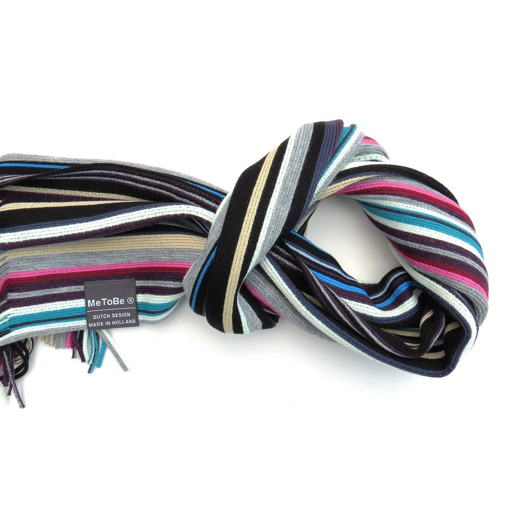 MeToBe Heren Sjaal Lines - multi color