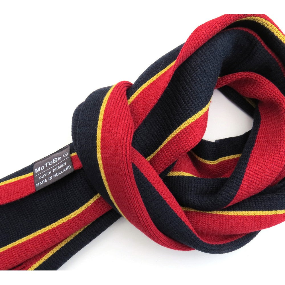 MeToBe Heren Sjaal Banen - blauw rood geel