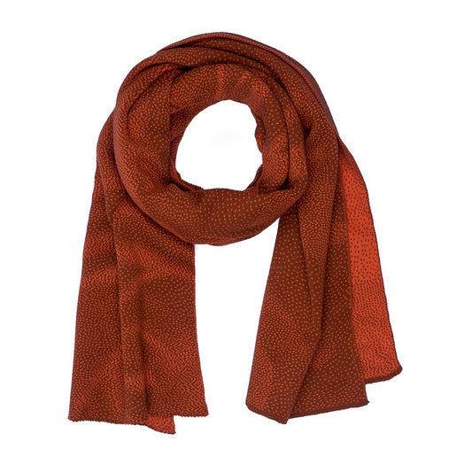 MeToBe Dames Sjaal Roos - Kastanje Rood