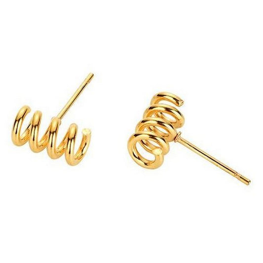 Sweet 7 oorsteker spiraal goudkleurig