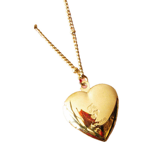 Sweet 7 dames ketting met hartje als hanger goudkleurig