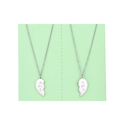 Sweet 7 ketting 2-delig met hanger zilver - Live Laugh Love