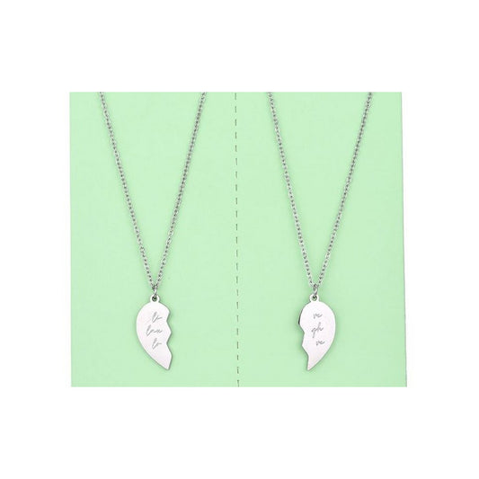 Sweet 7 ketting 2-delig met hanger zilver - Live Laugh Love